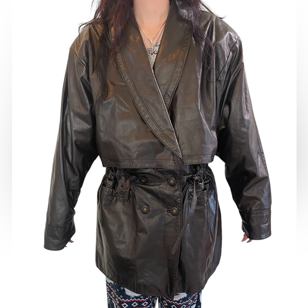 Vintage The Leather Ranch, Ranch Du Cuir Black Long-sleeve Jacket